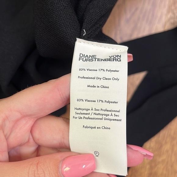 NWT Diane Von Furstenberg Women’s Black Long Cardigan Size S - Picture 6 of 6